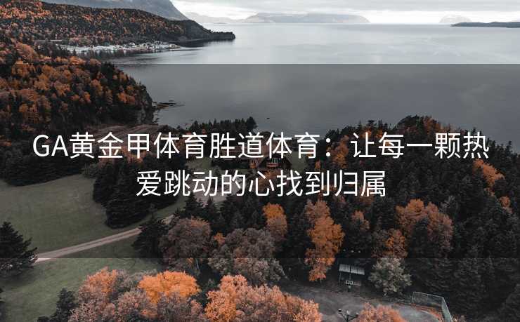 GA黄金甲体育胜道体育：让每一颗热爱跳动的心找到归属